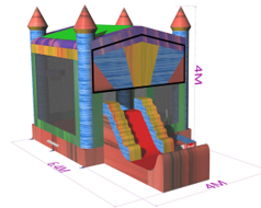 Knight's Castle Bounce House 21x13x16