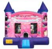 Pink Castle Bounce House 13x13x13FT