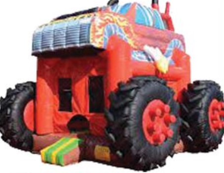 Monster Truck Bounce House 15x15x15FT